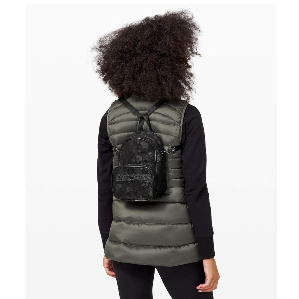 Lululemon Now and Always Convertible Bag Mini / Fragment Camo Jacquard Backpack